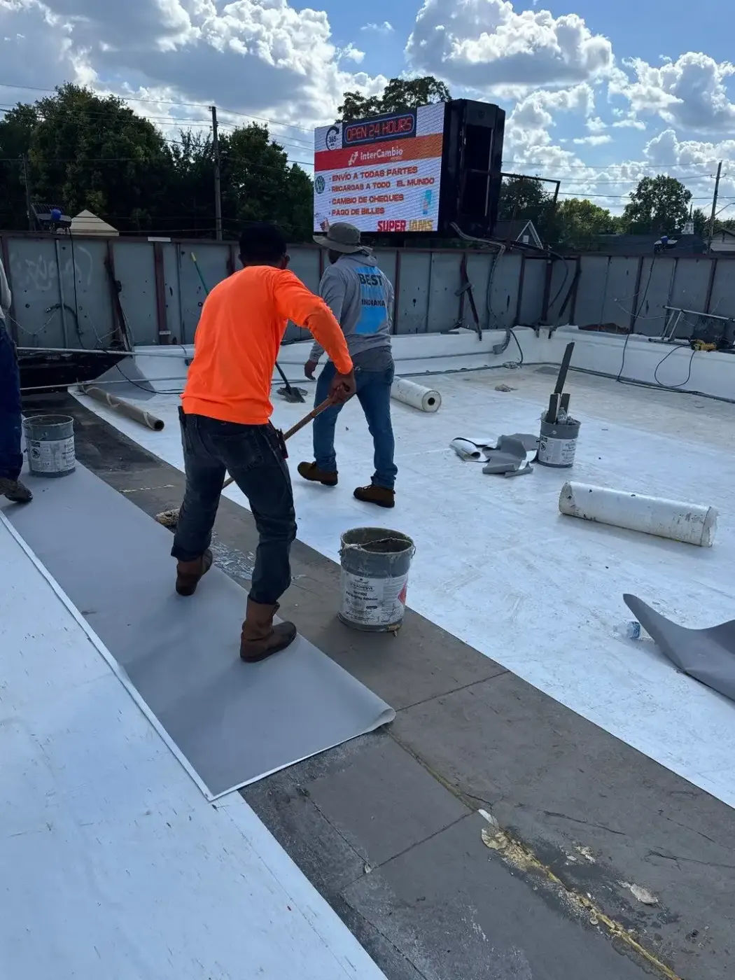 Commercial roof inspection documented in Devon